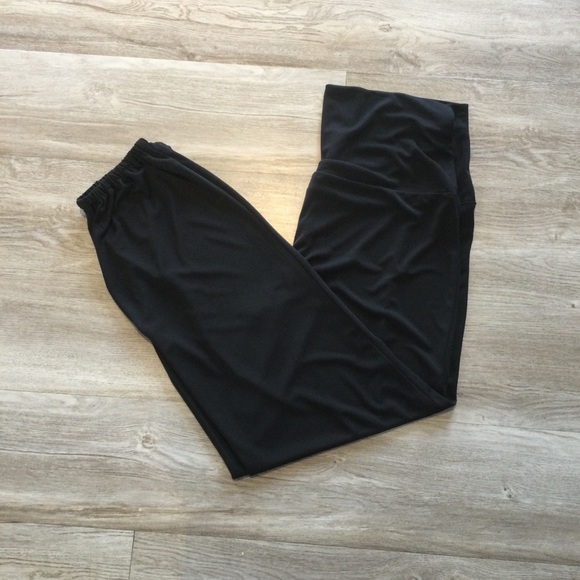 eLLoquent black pants elastic leg hem fold over - Picture 3 of 3